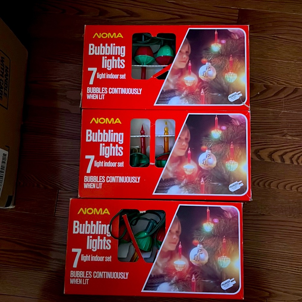 Vintage Noma Bubbling Lights